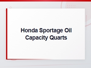 Kia Sportage Oil Capacity in Quarts by Engine and Model Year